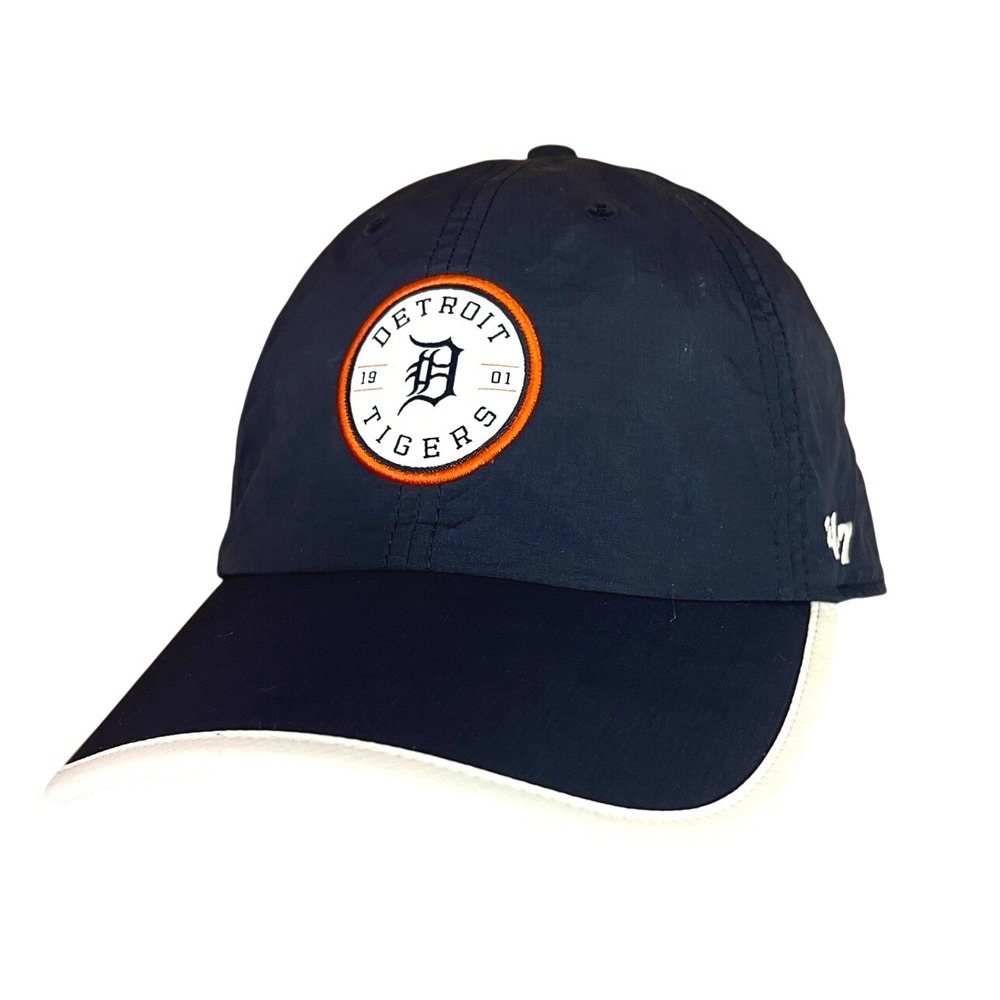 47 Brand Detroit Tigers MLB Navy Blue Nylon Adjustable Dad Hat Baseball Cap OSFA